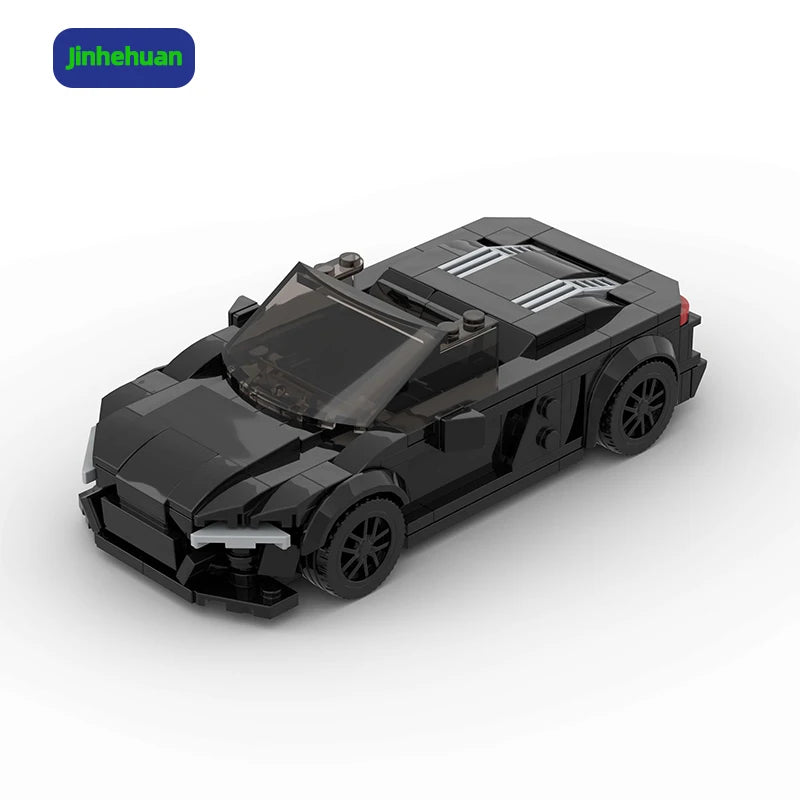 Creative New Nostalgic Model Brick Black Building Blocks Supercar for Girl Building Block Sets Car
