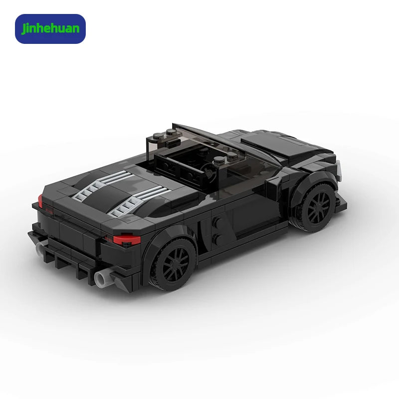 Creative New Nostalgic Model Brick Black Building Blocks Supercar for Girl Building Block Sets Car