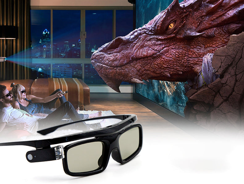 DLP-Link Active Shutter 3D Glass for DLP 3D Projector UFO U50 P12 R19